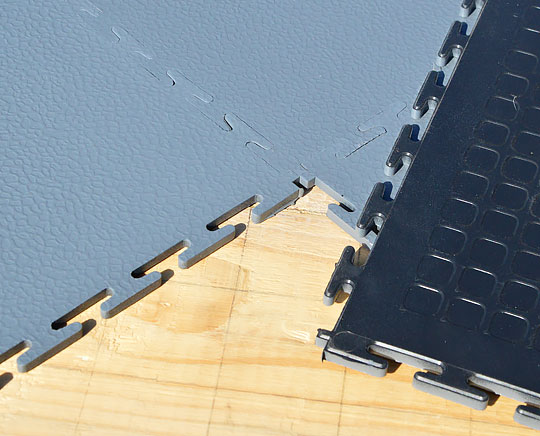 Tuff 7 Hammertone heavy duty PVC floor tiles